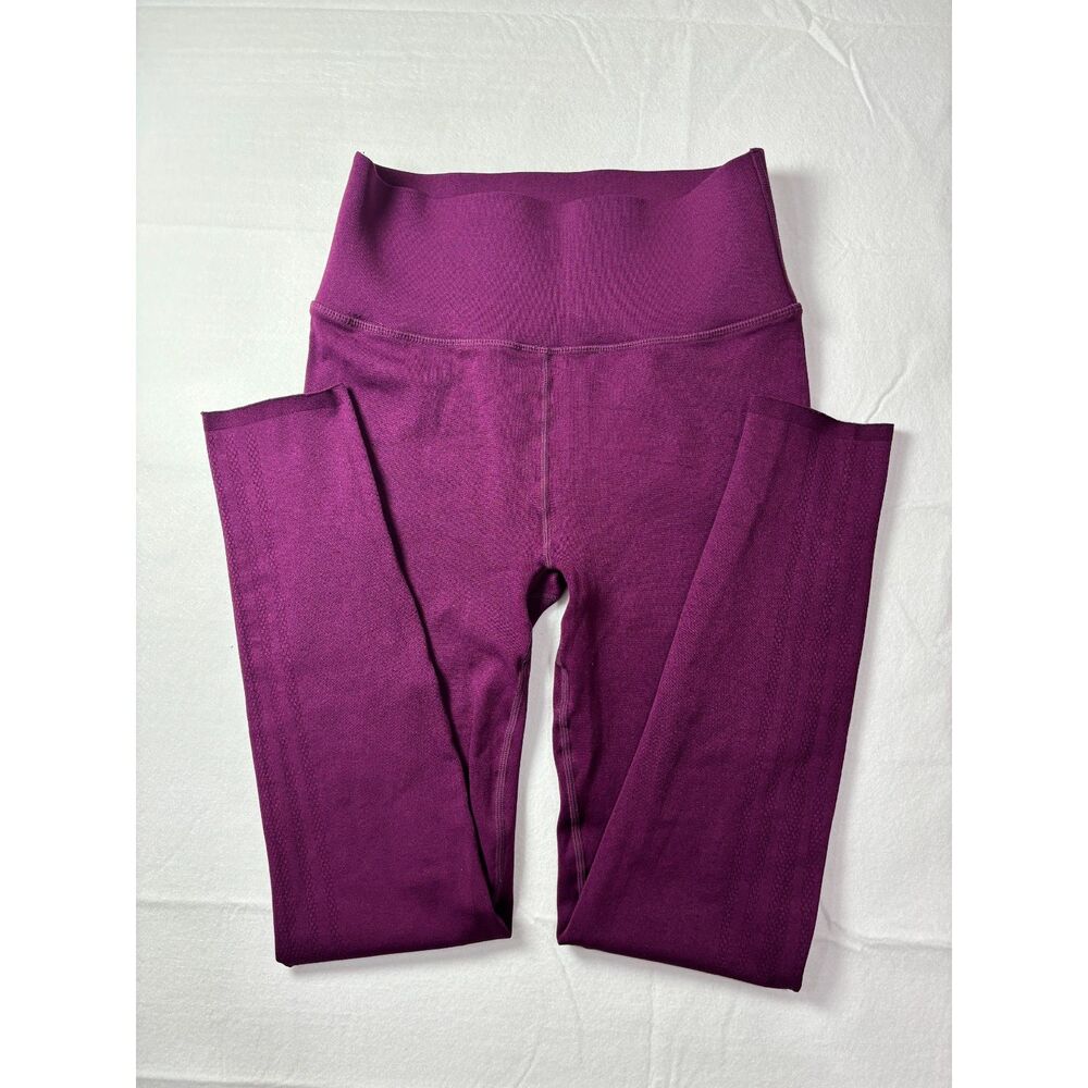 Fabletics SculptKnit High Waisted Seamless Leggings Plum Purple Magenta XS